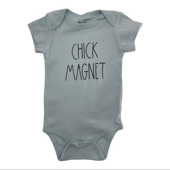 Rae Dunn Snuggle Bunny Chick Magnet 3 Onesies Set - Picture 4 of 6